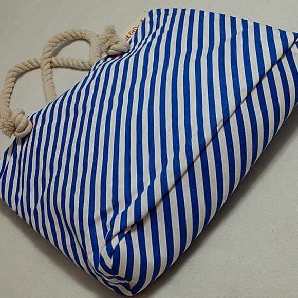 🍒Cherry Tote Bag Cat & Jack Nautical Beach Rope - Picture 4 of 10